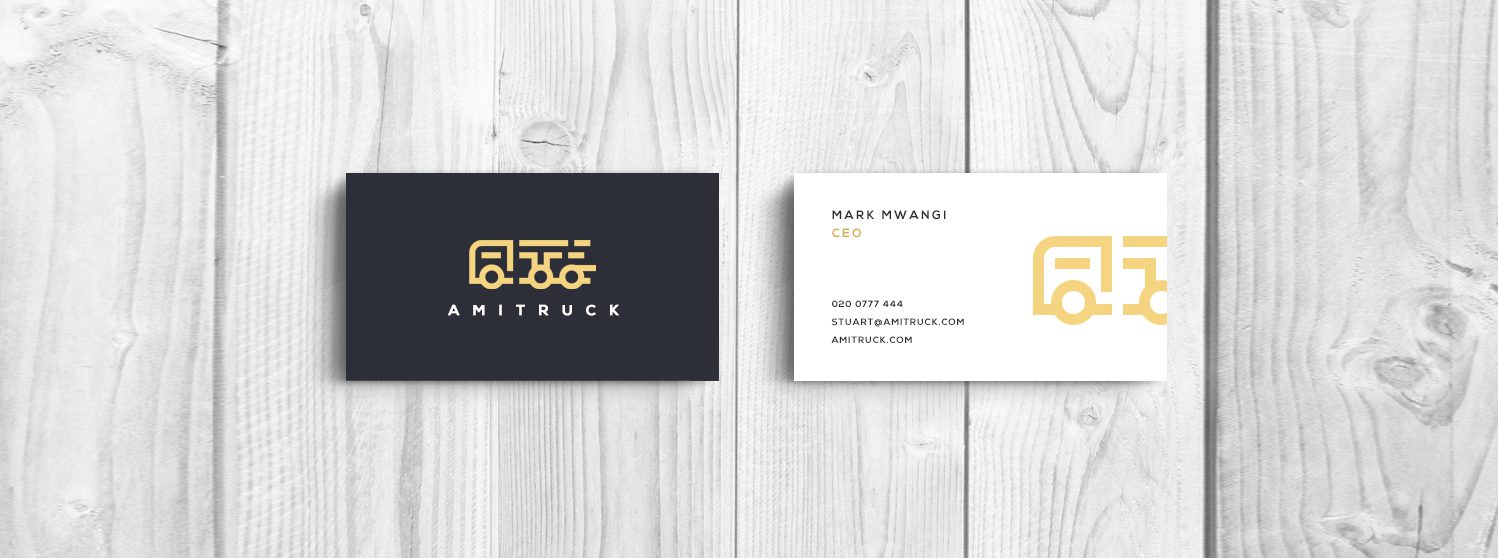 Amitruck Brand Identity and Business Card Design