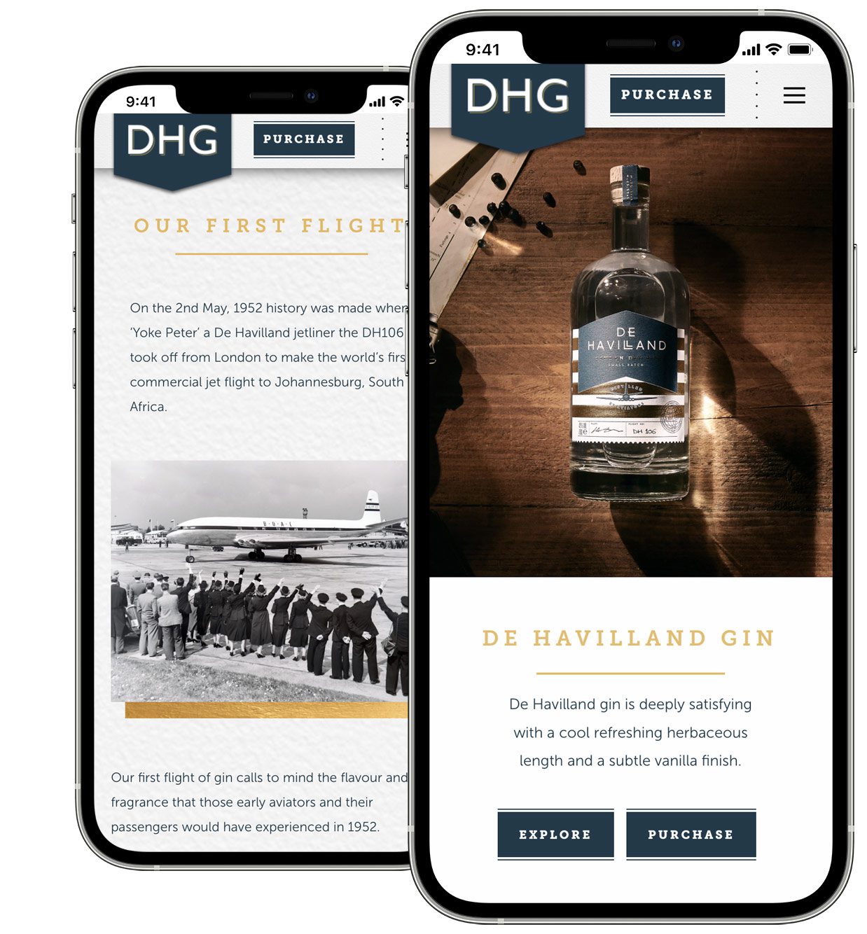 Artisan Gin Mobile Website Design