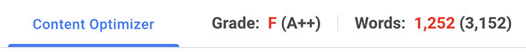 RankIQ Content Optimizer Grade